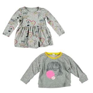 Gap Bubblegum Hearts Sweatshirt + Tunic Top Bundle size 4